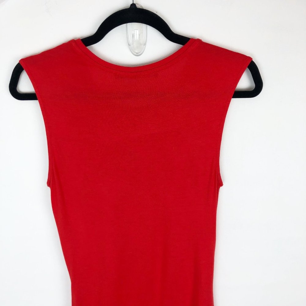 ALL SAINTS 4 red Marilla drop waist midi dress - Picture 7 of 8
